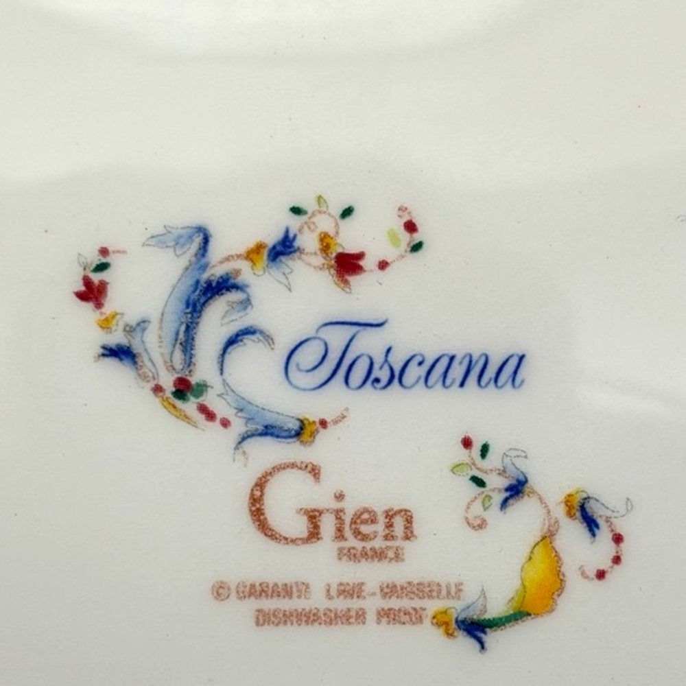 Vintage Toscana Large Sandwich Tray by Faiencerie de Gien - Picture 3 of 6